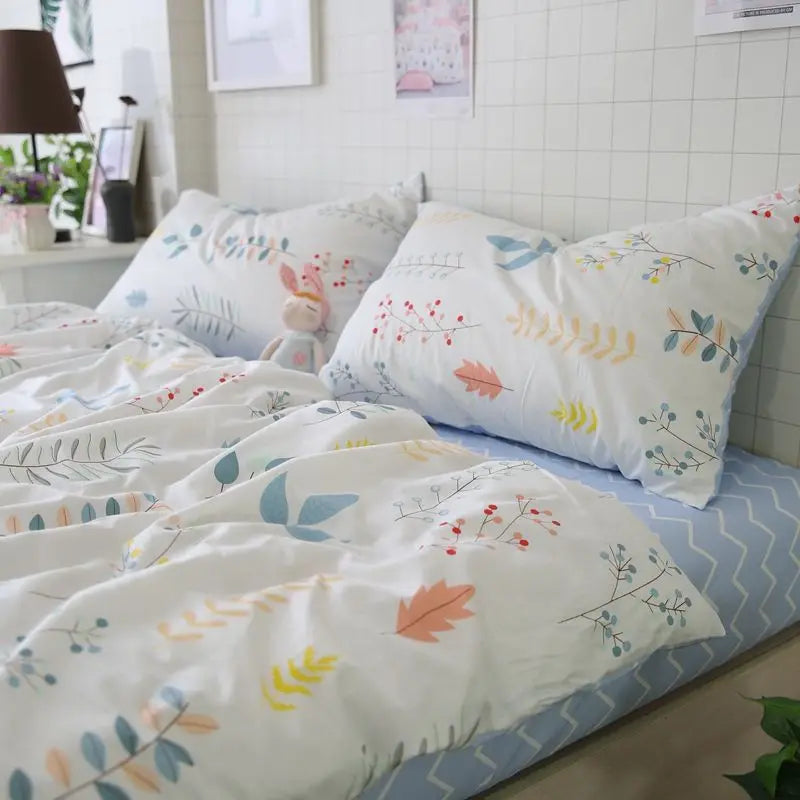 2024 Summer Bedding Set - Twin/Queen Sizes - 13 / Full 4pcs 180x220cm / Flat Bed Sheet