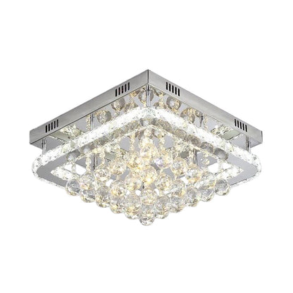 Lámpara de techo LED empotrada DecorBites™ Crystal para sala de estar - Diseño Simplicity Tetragon