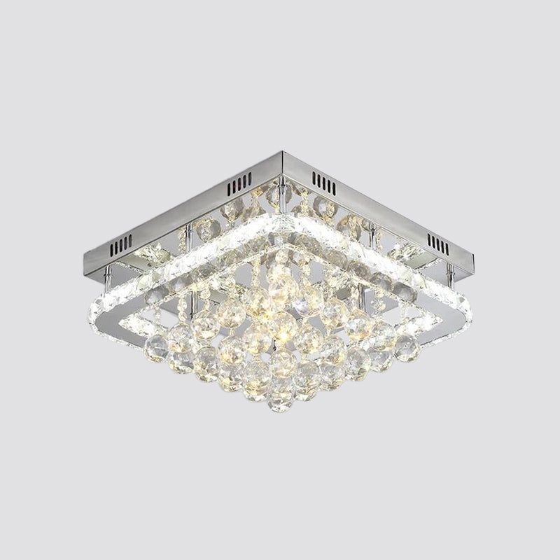 Lámpara de techo LED empotrada DecorBites™ Crystal para sala de estar - Diseño Simplicity Tetragon