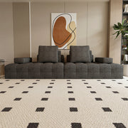 Sofá para la sala de estar, sofá tipo loveseat moderno con asientos extra profundos, reposabrazos cómodos, sofás para sala de estar en apartamento o lounge, ensamblaje fácil, gris
