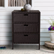 Rattan Poolside Storage Cabinet