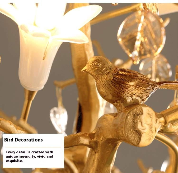 Copper Branch Chandelier Creative Crystal Chandelier