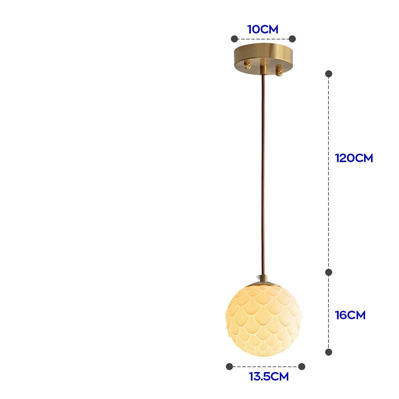 Porcelain Brass Chandelier