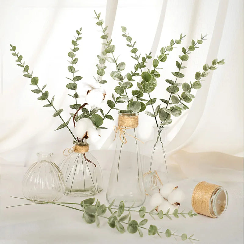 20pcs Green Eucalyptus Stems Decor