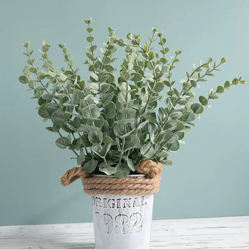 20pcs Green Eucalyptus Stems Decor