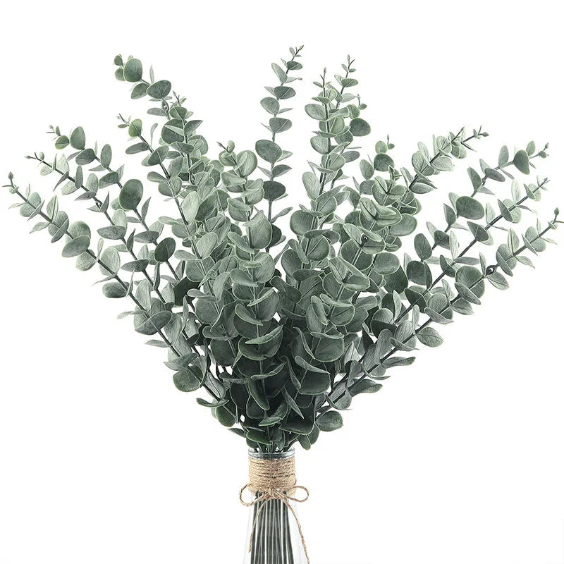 20pcs Green Eucalyptus Stems Decor