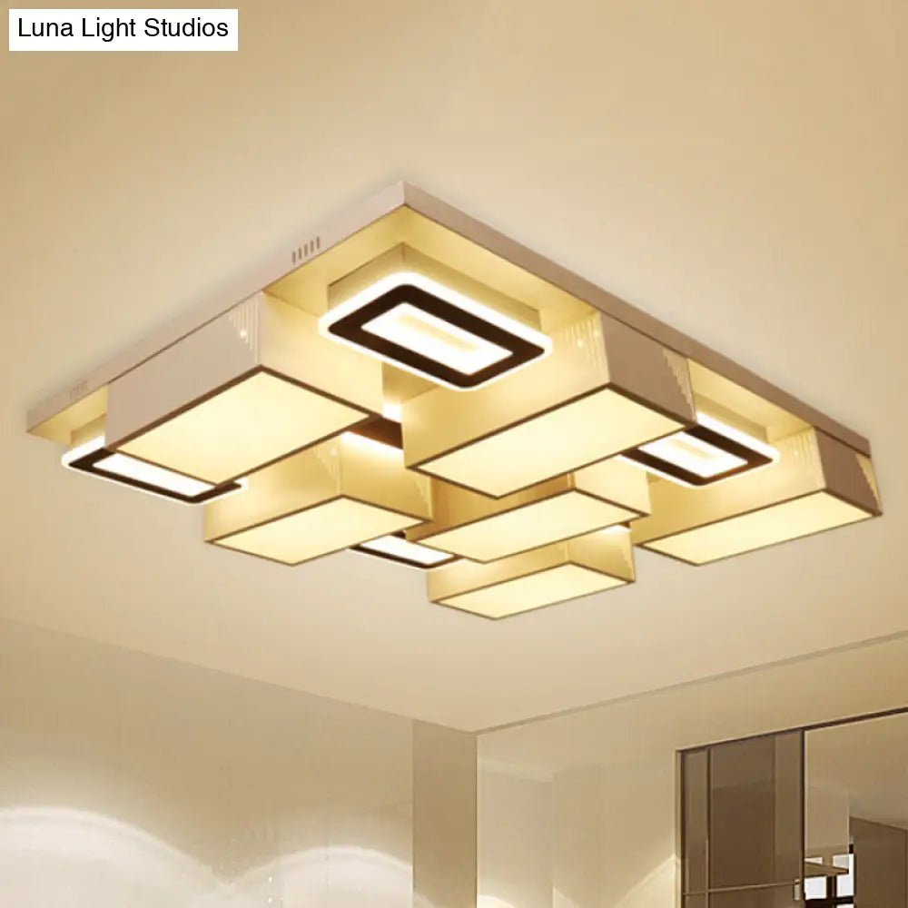 DecorBites™ DecorBites™ 21.5"/29.5" Modern Acrylic LED Flush Ceiling Light for Living Room in Warm/White/Natural Light