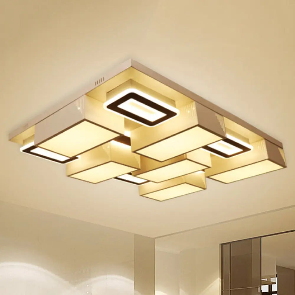 DecorBites™ DecorBites™ 21.5"/29.5" Modern Acrylic LED Flush Ceiling Light for Living Room in Warm/White/Natural Light