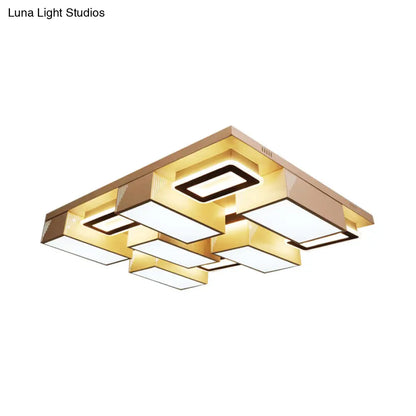 DecorBites™ DecorBites™ 21.5"/29.5" Modern Acrylic LED Flush Ceiling Light for Living Room in Warm/White/Natural Light