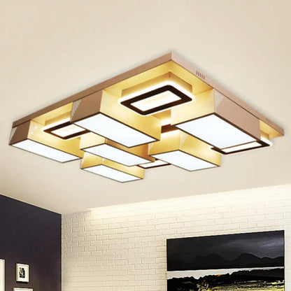 DecorBites™ DecorBites™ 21.5"/29.5" Modern Acrylic LED Flush Ceiling Light for Living Room in Warm/White/Natural Light