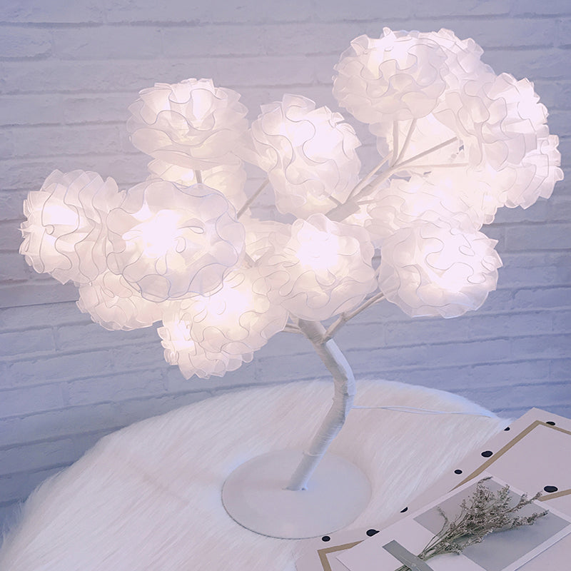 Tree USB Table Lamp: Kid-Friendly Plastic Nightstand LED Light