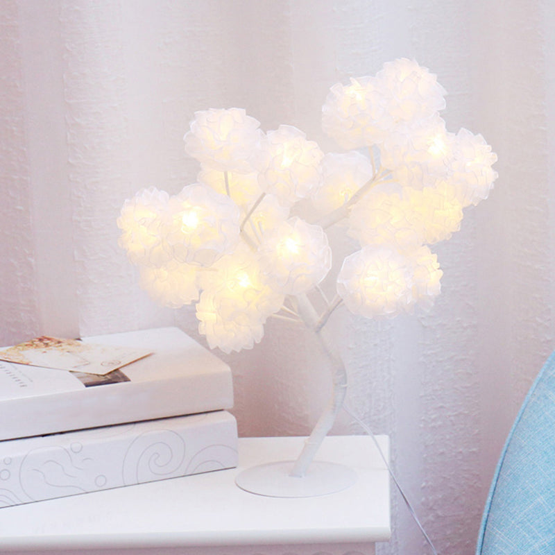 Tree USB Table Lamp: Kid-Friendly Plastic Nightstand LED Light