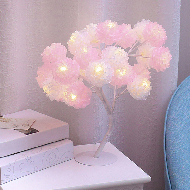 Tree USB Table Lamp: Kid-Friendly Plastic Nightstand LED Light