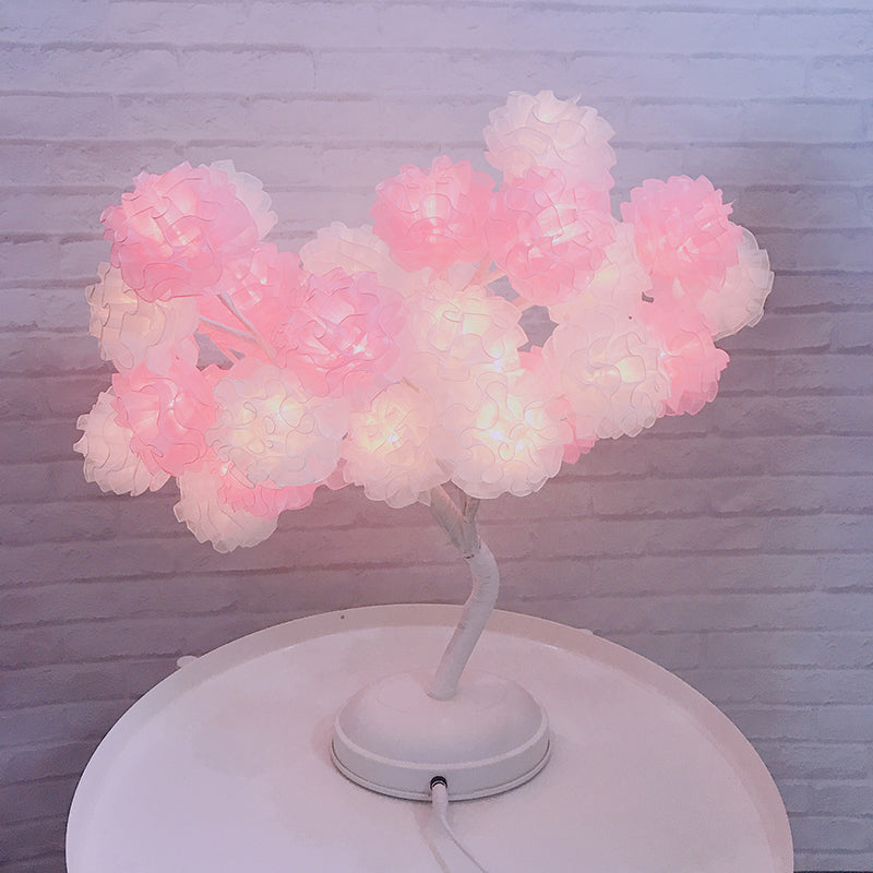 Tree USB Table Lamp: Kid-Friendly Plastic Nightstand LED Light
