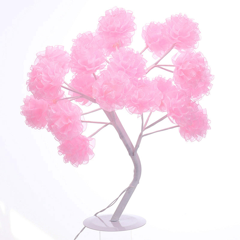 Tree USB Table Lamp: Kid-Friendly Plastic Nightstand LED Light