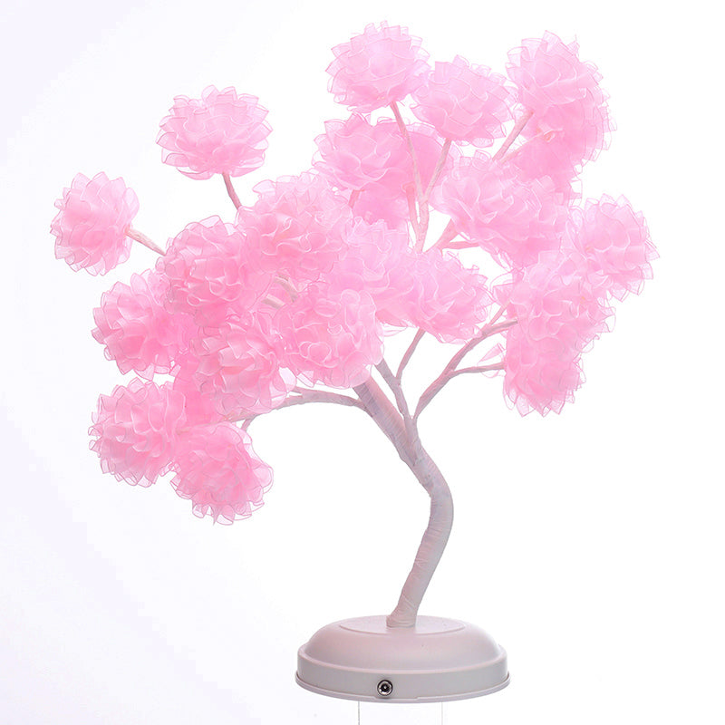 Tree USB Table Lamp: Kid-Friendly Plastic Nightstand LED Light