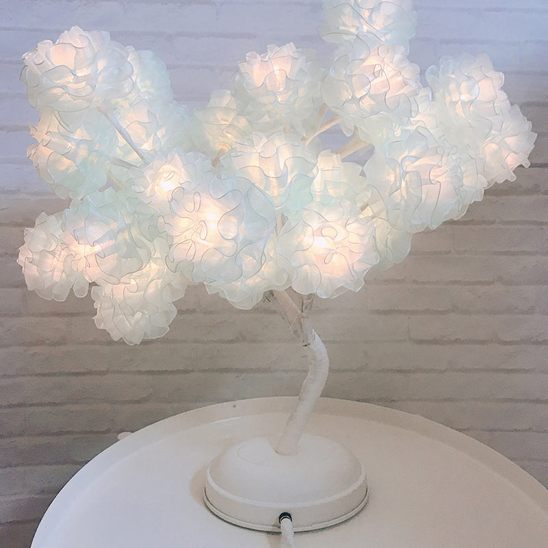 Tree USB Table Lamp: Kid-Friendly Plastic Nightstand LED Light