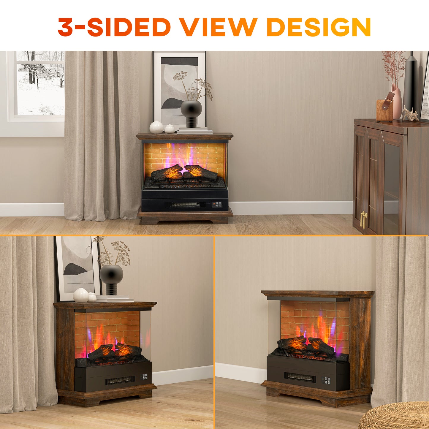 26" Electric Fireplace Stove