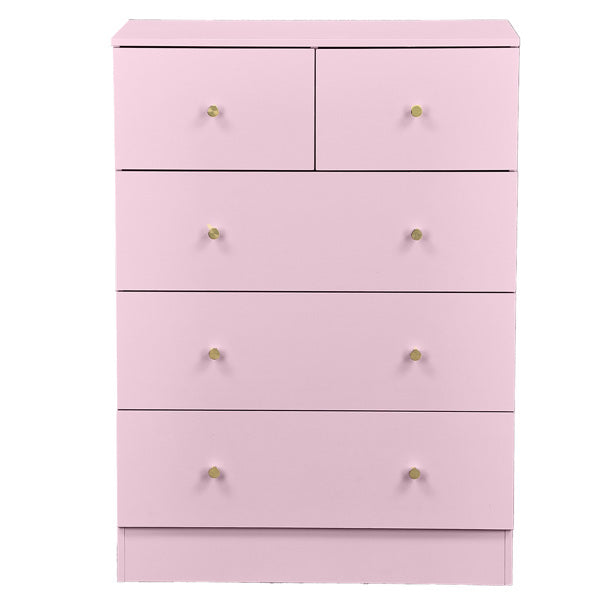 MacaronPink Melamine Board, Drawer Cabinet