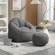 Gray Foam Bean Bag
