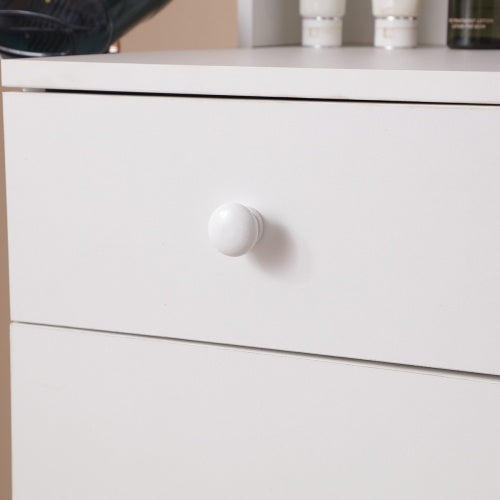White Modern Vanity Desk