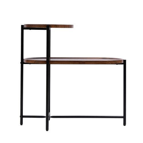 Walnut Metal Coffee Table