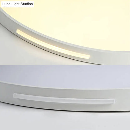 DecorBites™ 23"/27" Dia LED Acrylic Ceiling Light Fixture in Simple Style, White, Thin Round Flush Lamp with Warm/White/3 Color Light Options