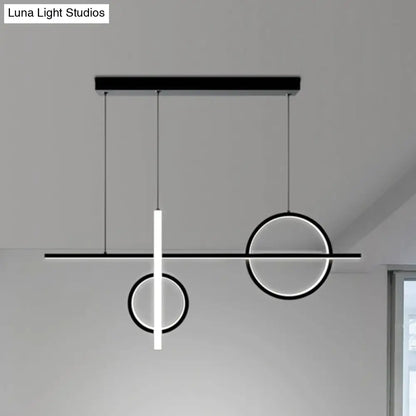 Lámpara colgante nórdica LED DecorBites™ de 23,5"/31,5" con forma de bicicleta, de acrílico, color negro/dorado