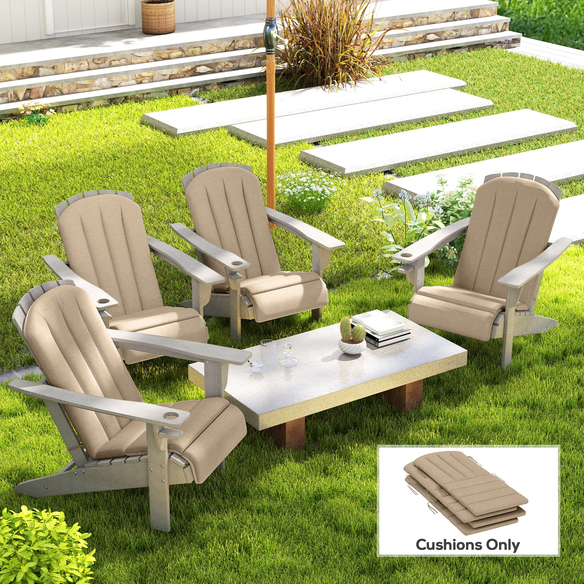 Outdoor Chair Cushions Set