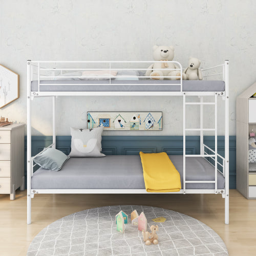 White Metal Bunk Bed