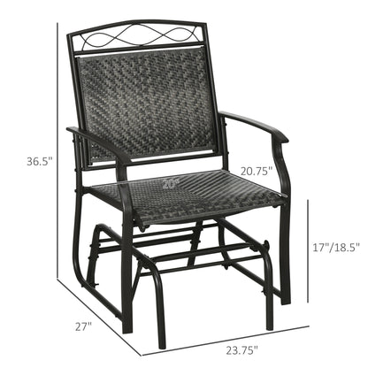 Set of 2 Outdoor Glider Chairs