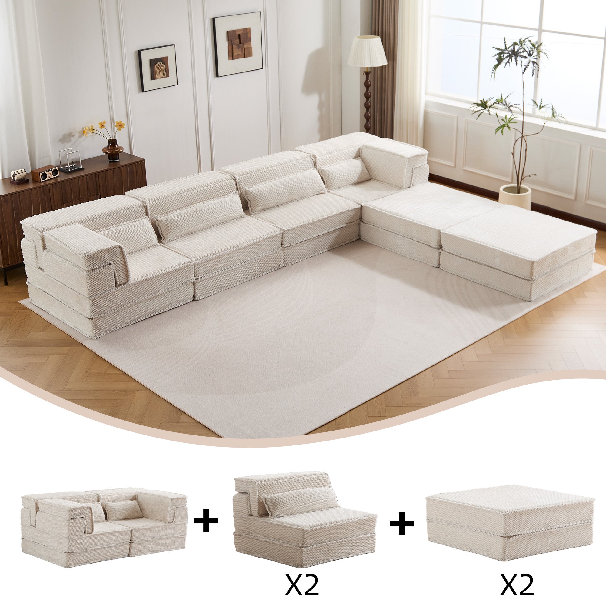 White Sectional Sofa