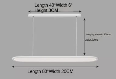 Modern Simple Creative Strip Bar Led Office Lighting Restaurant Chandelier