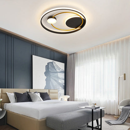 DecorBites™ DecorBites™ Modern Metal LED Ceiling Light for Bedroom - Circular Flush Mount Fixture