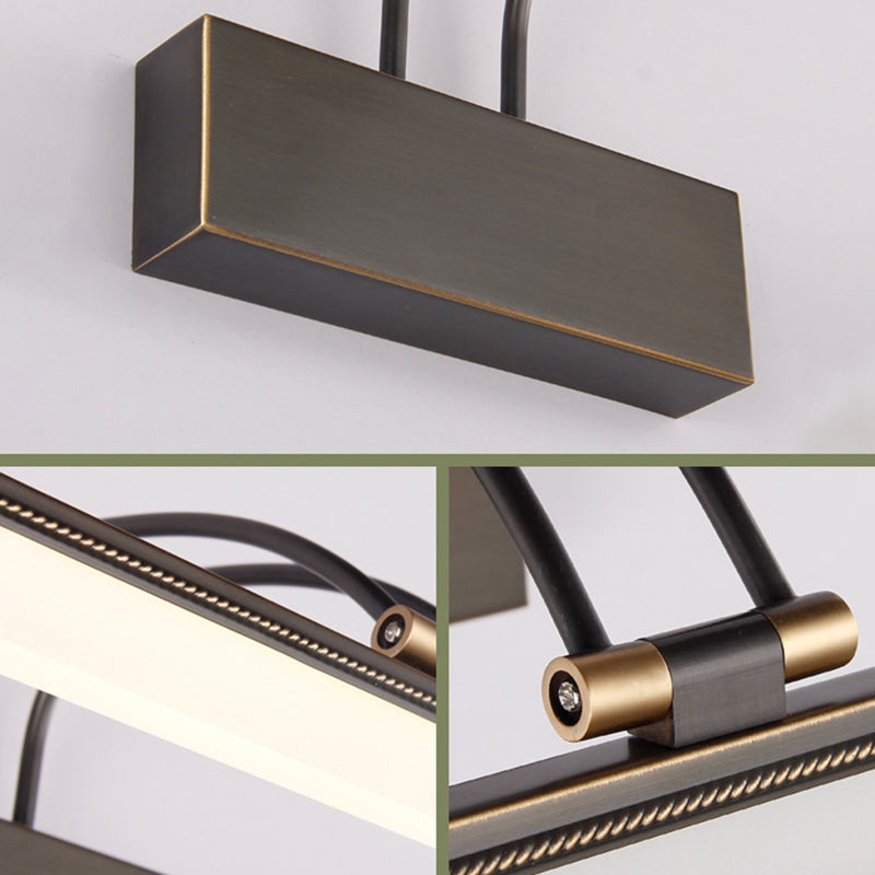 DecorBites™ Acrylic LED Swing Arm Vanity Mirror Light - Minimalist Bathroom Wall Fixture