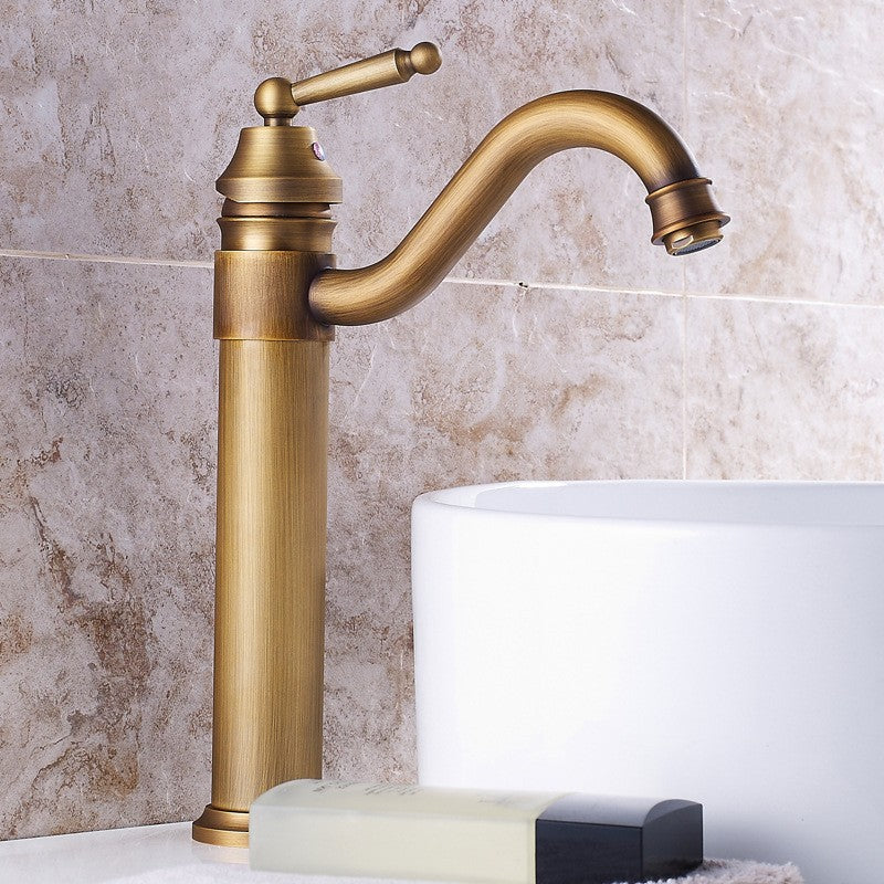 Grifo para Lavabo de Baño Antiguo de Cobre