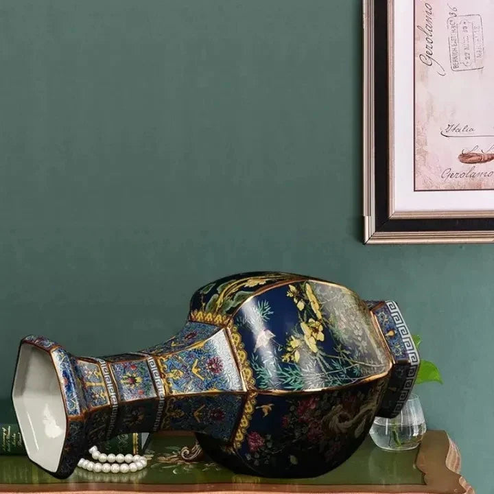 24cm Antique Ceramic Vase for Home Decor - Vase