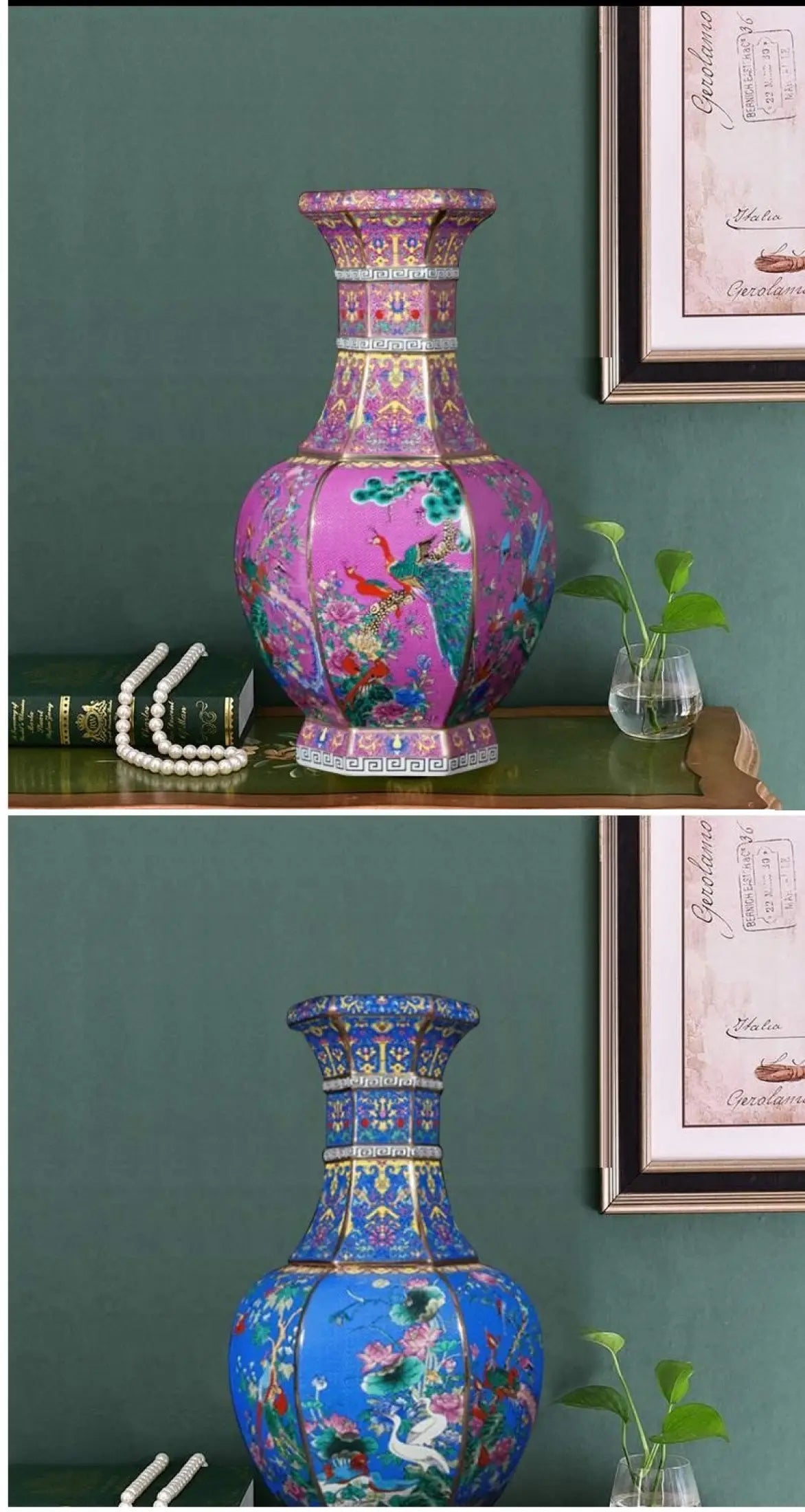 24cm Antique Ceramic Vase for Home Decor - Vase