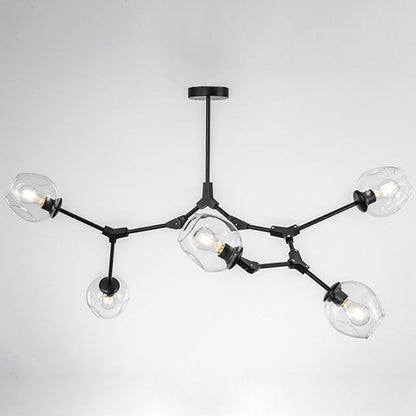 Modern Glass Chandelier for Living Room- Branching Suspension Light