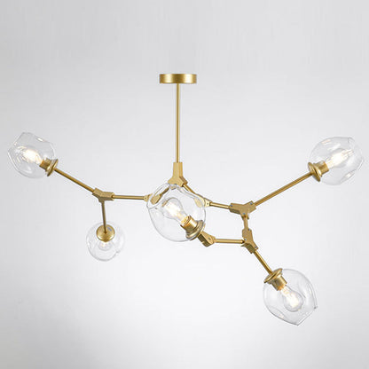Modern Glass Chandelier for Living Room- Branching Suspension Light