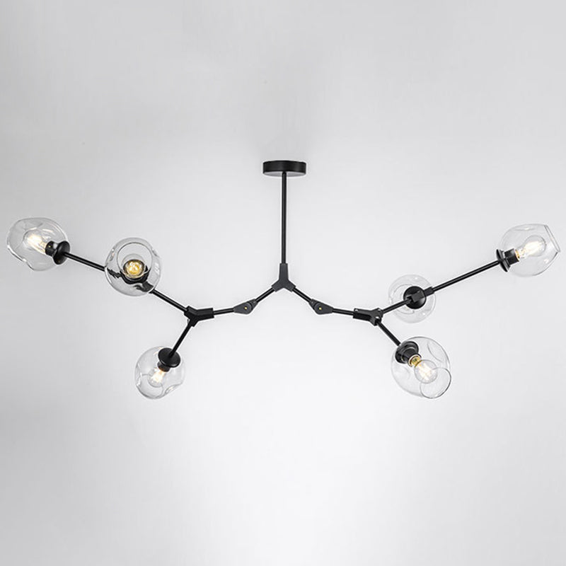 Modern Glass Chandelier for Living Room- Branching Suspension Light