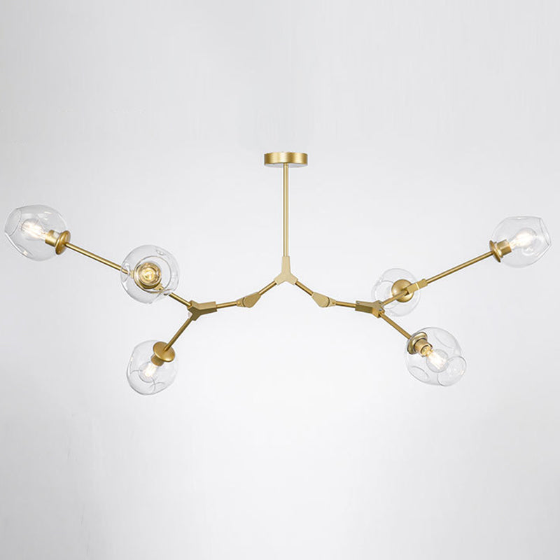 Modern Glass Chandelier for Living Room- Branching Suspension Light