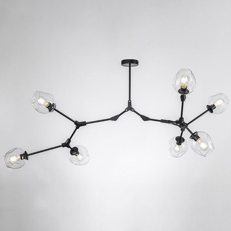 Modern Glass Chandelier for Living Room- Branching Suspension Light