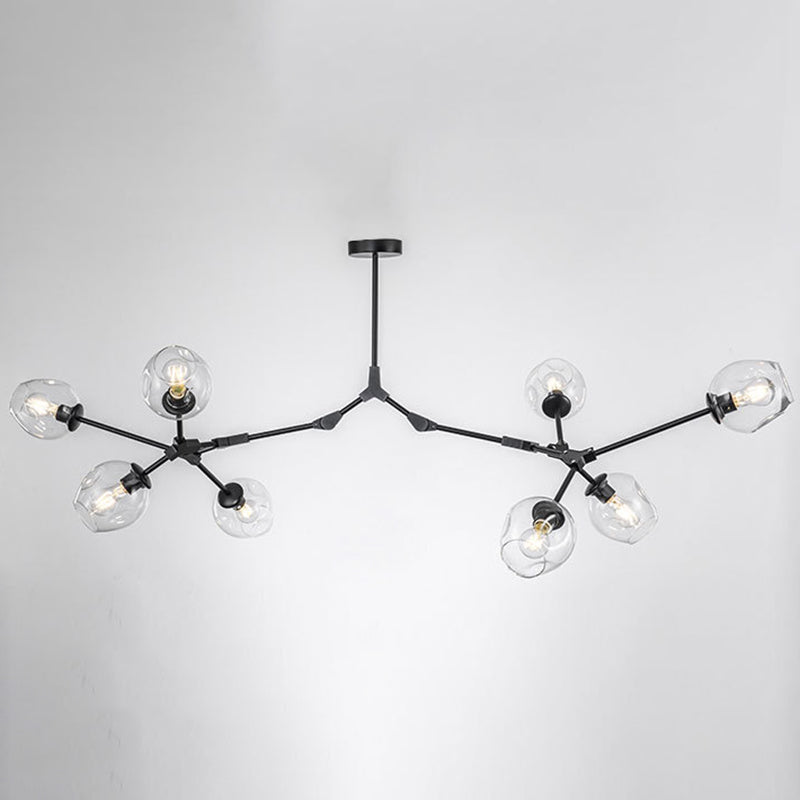 Modern Glass Chandelier for Living Room- Branching Suspension Light