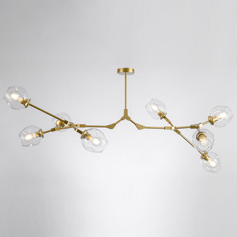 Modern Glass Chandelier for Living Room- Branching Suspension Light