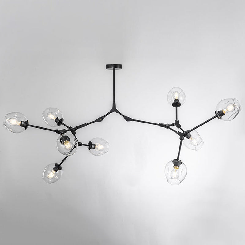 Modern Glass Chandelier for Living Room- Branching Suspension Light