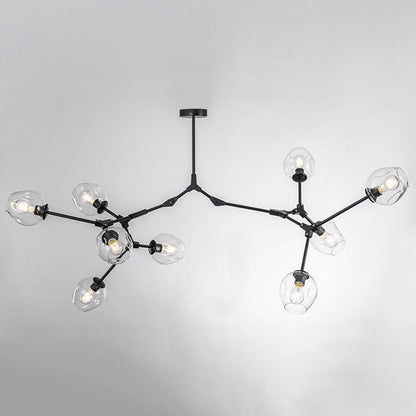 Modern Glass Chandelier for Living Room- Branching Suspension Light