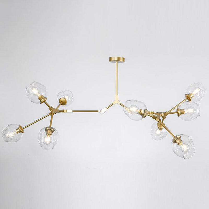 Modern Glass Chandelier for Living Room- Branching Suspension Light