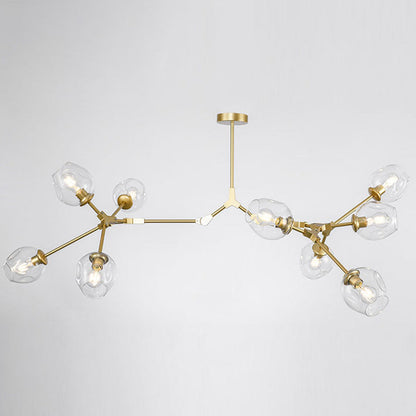 Modern Glass Chandelier for Living Room- Branching Suspension Light