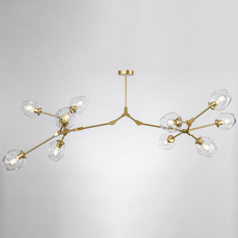 Modern Glass Chandelier for Living Room- Branching Suspension Light